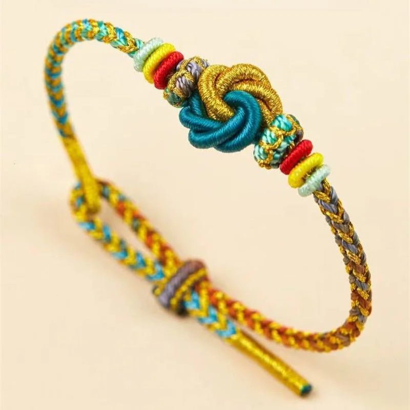 wenchang hand - woven red string bracelet for exam success, good luck & prosperity – adjustable & durable - star8s