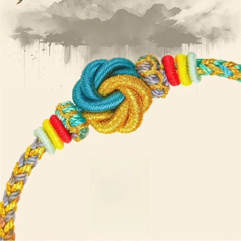 wenchang hand - woven red string bracelet for exam success, good luck & prosperity – adjustable & durable - star8s