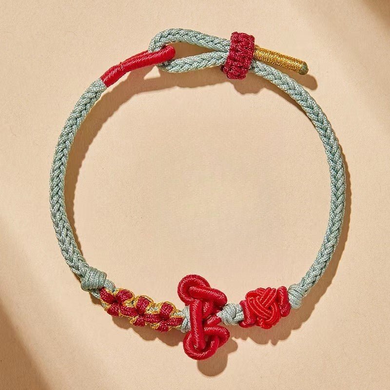 Wenchang Knot Red String Bracelet – Handwoven Spiritual Red Bracelet for Students and Teachers - STAR8S
