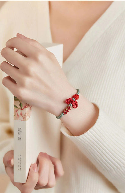 Wenchang Knot Red String Bracelet – Handwoven Spiritual Red Bracelet for Students and Teachers - STAR8S