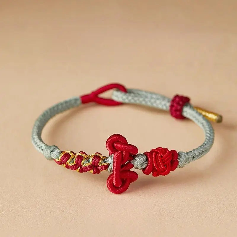 Wenchang Knot Red String Bracelet – Handwoven Spiritual Red Bracelet for Students and Teachers - STAR8S