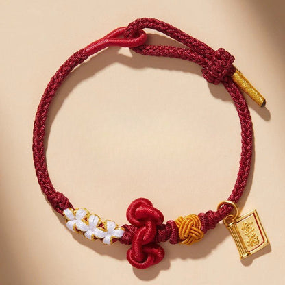 Wenchang Knot Red String Bracelet – Handwoven Spiritual Red Bracelet for Students and Teachers - STAR8S