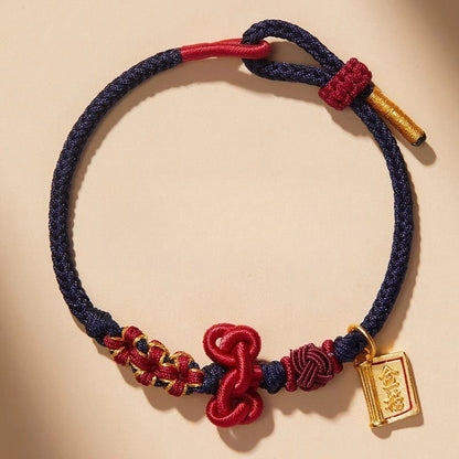 Wenchang Knot Red String Bracelet – Handwoven Spiritual Red Bracelet for Students and Teachers - STAR8S