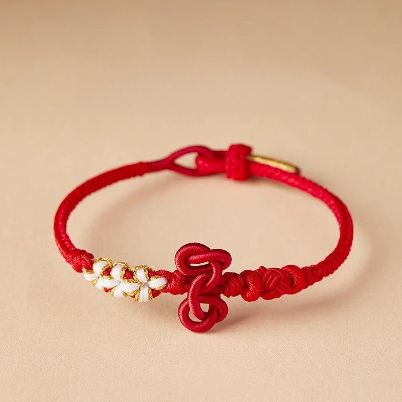 Wenchang Knot Red String Bracelet – Handwoven Spiritual Red Bracelet for Students and Teachers - STAR8S