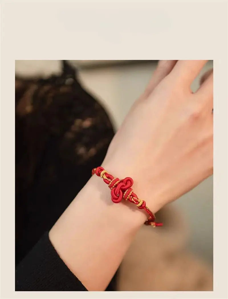 Wenchang Knot Red String Bracelet for Men – Lucky Koi Fish Charm for Exam Success & Good Luck - STAR8S