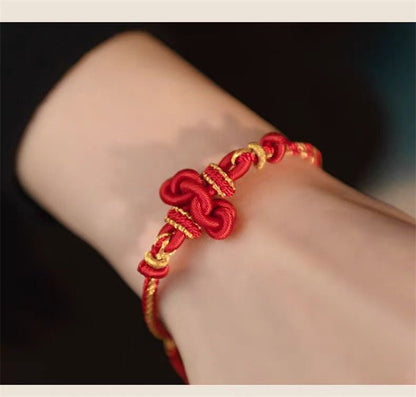 Wenchang Knot Red String Bracelet for Men – Lucky Koi Fish Charm for Exam Success & Good Luck - STAR8S