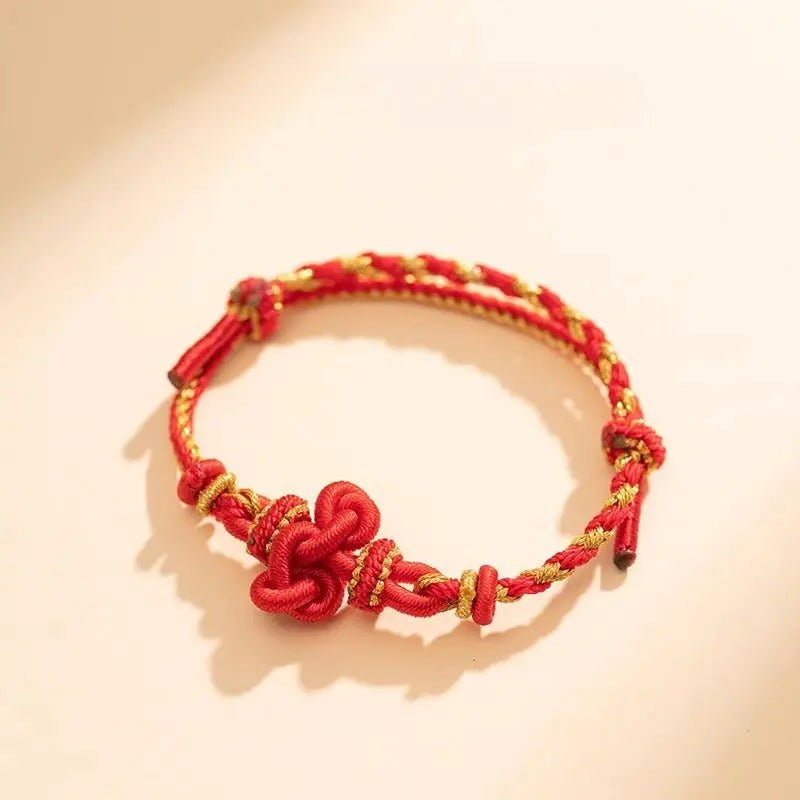 wenchang knot red string bracelet for men – lucky koi fish charm for exam success & good luck - star8s