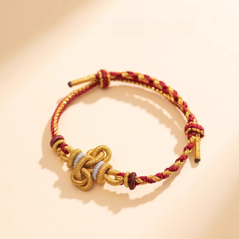 wenchang knot red string bracelet for men – lucky koi fish charm for exam success & good luck - star8s