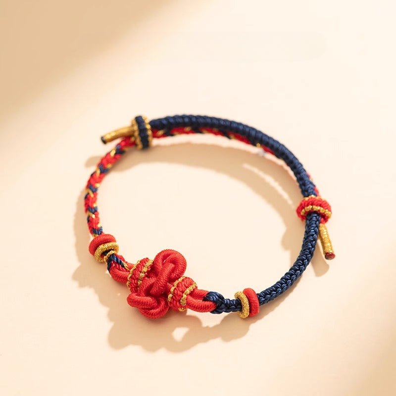 wenchang knot red string bracelet for men – lucky koi fish charm for exam success & good luck - star8s