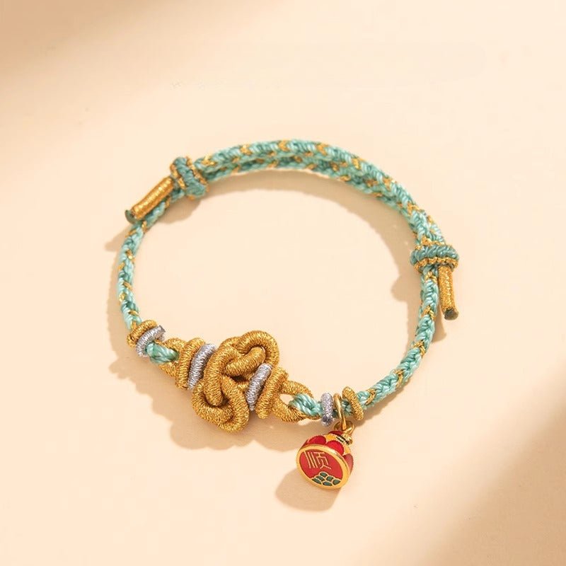 wenchang knot red string bracelet for men – lucky koi fish charm for exam success & good luck - star8s