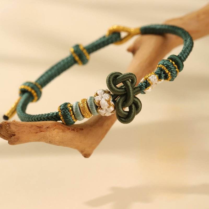wenchang - knot hand - woven rope for students, lucky koi bracelet for exams & school days - star8s