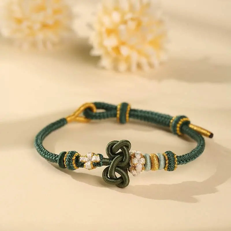 wenchang - knot hand - woven rope for students, lucky koi bracelet for exams & school days - star8s