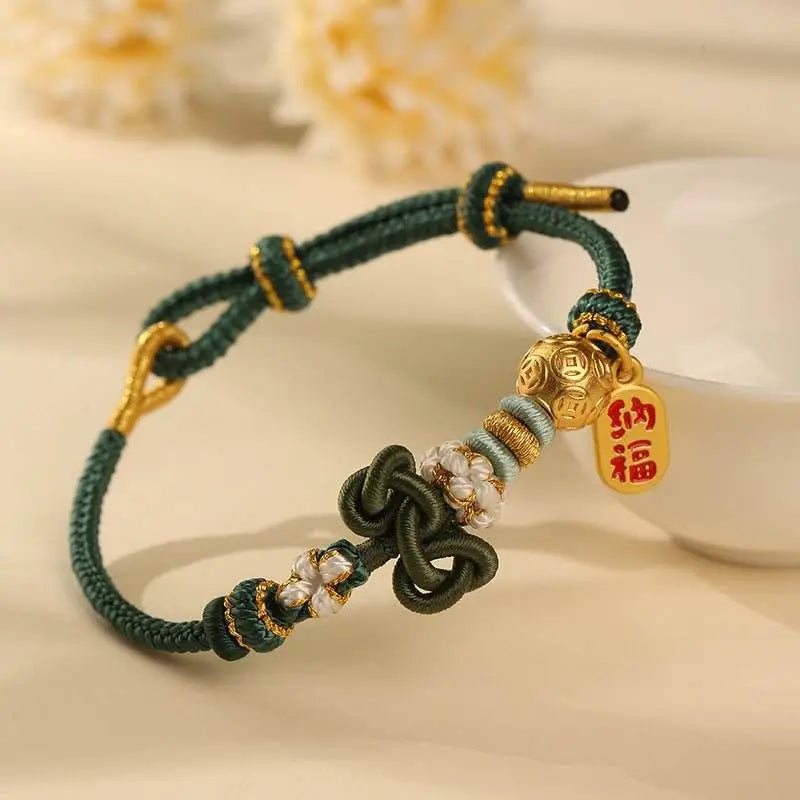 Wenchang - knot Hand - woven Rope for Students, Lucky Koi Bracelet for Exams & School Days - STAR8S