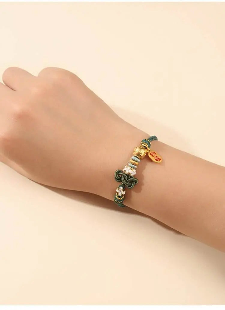 wenchang - knot hand - woven rope for students, lucky koi bracelet for exams & school days - star8s