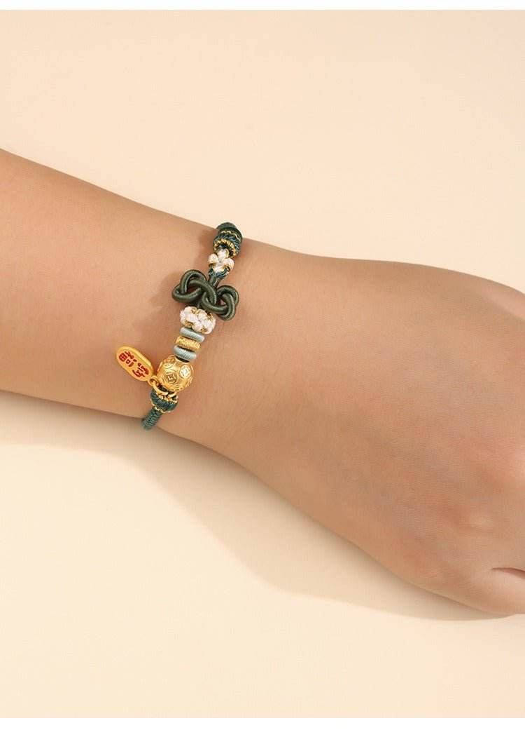 wenchang - knot hand - woven rope for students, lucky koi bracelet for exams & school days - star8s