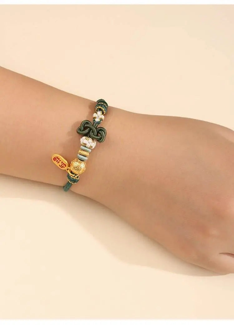 wenchang - knot hand - woven rope for students, lucky koi bracelet for exams & school days - star8s