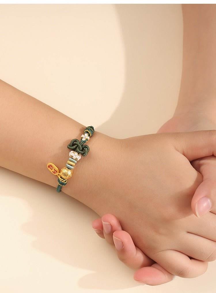 Wenchang - knot Hand - woven Rope for Students, Lucky Koi Bracelet for Exams & School Days - STAR8S