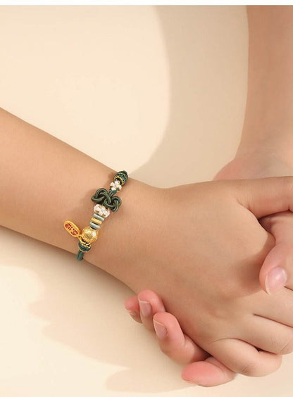Wenchang - knot Hand - woven Rope for Students, Lucky Koi Bracelet for Exams & School Days - STAR8S