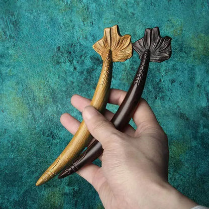 Wooden Carved Hairpin, Stylish for Hanfu & Daily Hairstyling - STAR8S