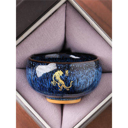 Zodiac Jianzhan Tea Cups – Kiln-Transformed Craft, Daily Tea Rituals Stress Relief & Connoisseur Prestige - STAR8S