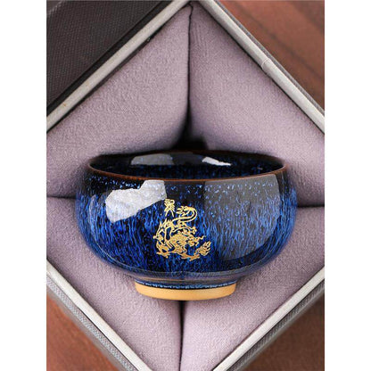 Zodiac Jianzhan Tea Cups – Kiln-Transformed Craft, Daily Tea Rituals Stress Relief & Connoisseur Prestige - STAR8S