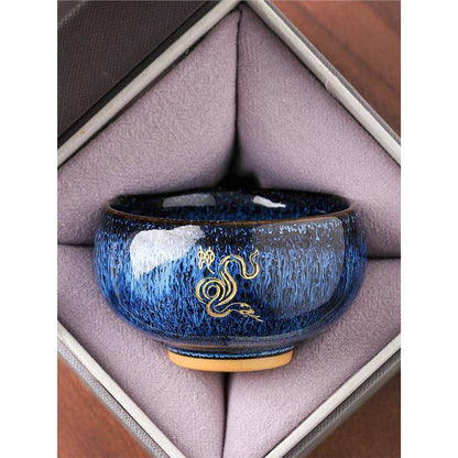 Zodiac Jianzhan Tea Cups – Kiln-Transformed Craft, Daily Tea Rituals Stress Relief & Connoisseur Prestige - STAR8S