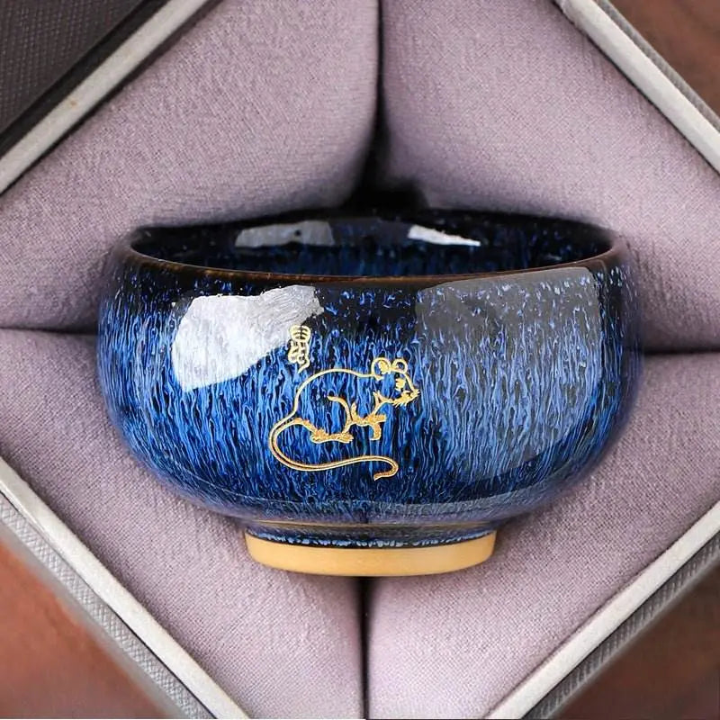 Zodiac Jianzhan Tea Cups – Kiln-Transformed Craft, Daily Tea Rituals Stress Relief & Connoisseur Prestige - STAR8S
