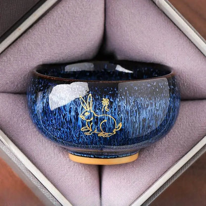 Zodiac Jianzhan Tea Cups – Kiln-Transformed Craft, Daily Tea Rituals Stress Relief & Connoisseur Prestige - STAR8S
