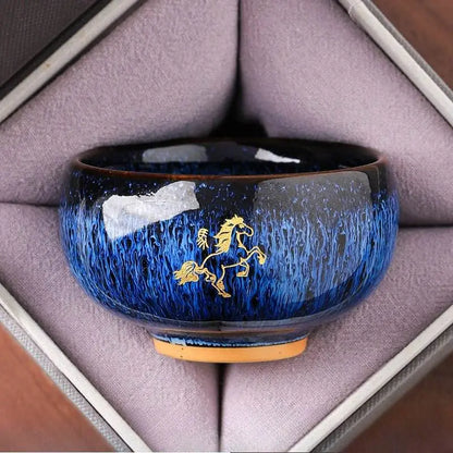 Zodiac Jianzhan Tea Cups – Kiln-Transformed Craft, Daily Tea Rituals Stress Relief & Connoisseur Prestige - STAR8S