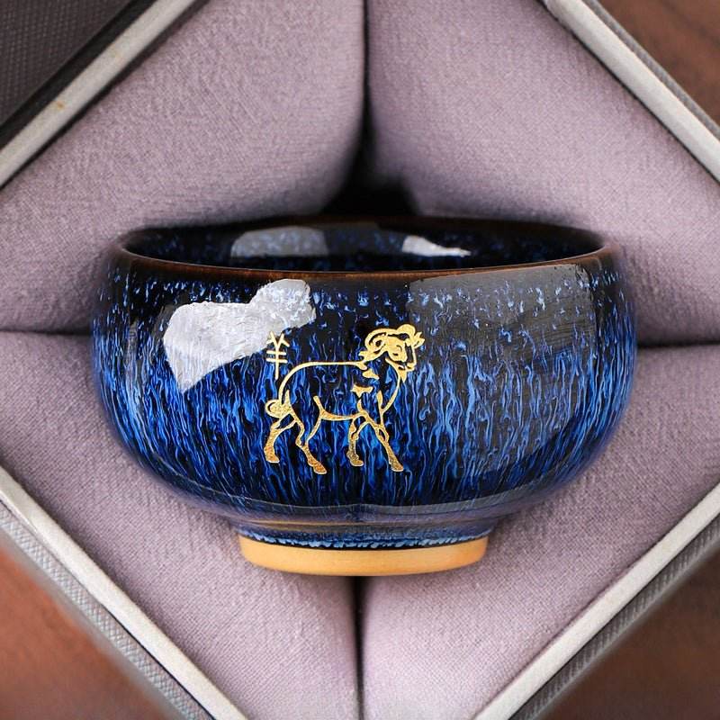 Zodiac Jianzhan Tea Cups – Kiln-Transformed Craft, Daily Tea Rituals Stress Relief & Connoisseur Prestige - STAR8S