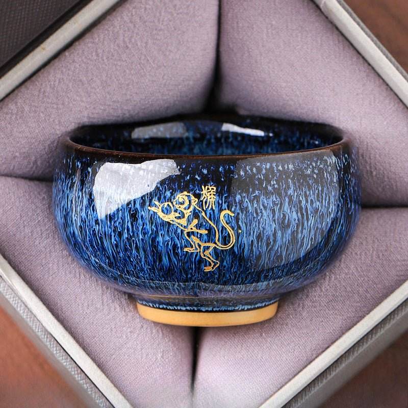 Zodiac Jianzhan Tea Cups – Kiln-Transformed Craft, Daily Tea Rituals Stress Relief & Connoisseur Prestige - STAR8S