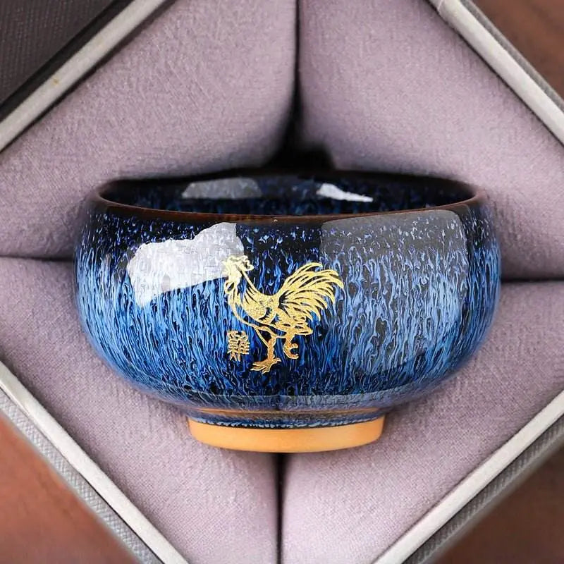 Zodiac Jianzhan Tea Cups – Kiln-Transformed Craft, Daily Tea Rituals Stress Relief & Connoisseur Prestige - STAR8S