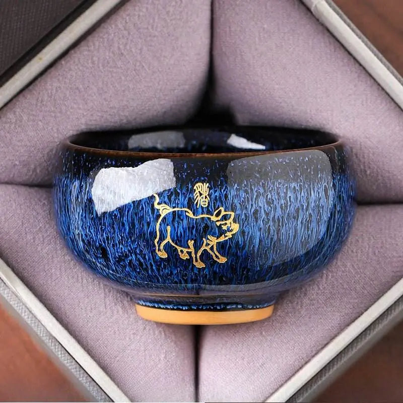 zodiac jianzhan tea cups – kiln-transformed craft, daily tea rituals stress relief & connoisseur prestige - star8s