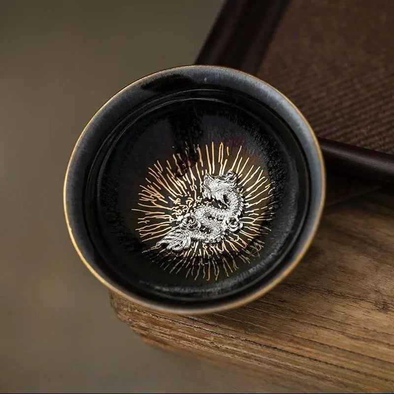 Zodiac Jianzhan Tea Set – Kiln-Transformed Silver Craft, Tea Ceremony Anxiety Relief & Artistic Legacy - STAR8S