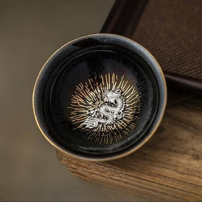 Zodiac Jianzhan Tea Set – Kiln-Transformed Silver Craft, Tea Ceremony Anxiety Relief & Artistic Legacy - STAR8S