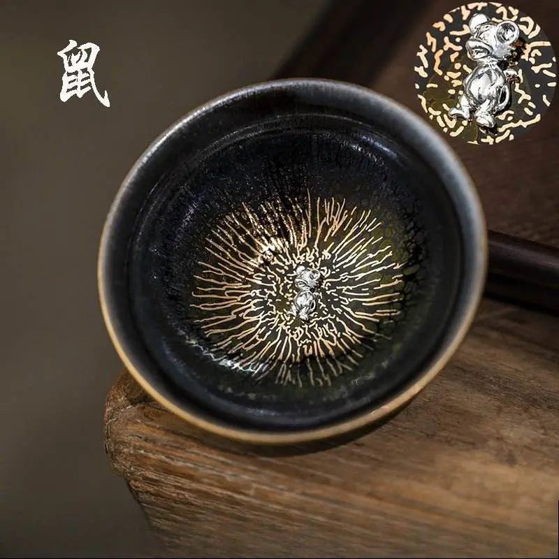 zodiac jianzhan tea set – kiln-transformed silver craft, tea ceremony anxiety relief & artistic legacy - star8s
