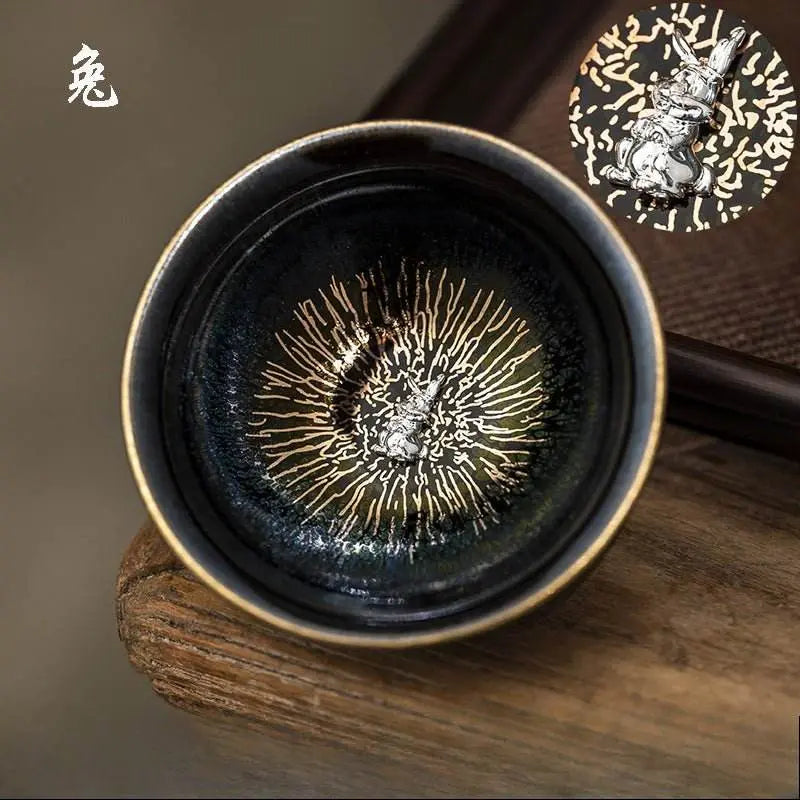 zodiac jianzhan tea set – kiln-transformed silver craft, tea ceremony anxiety relief & artistic legacy - star8s