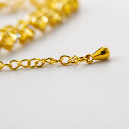 Gold Tone Heart Bracelet for Women Teen Girls Full Pavé Crystal Rhinestone Interlocking Heart Link Charm Bangle Adjustable Extension Chain Western Fashion Luxury Romantic Jewelry Anniversary Valentine Gift