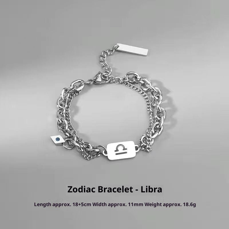 Zodiac Signs Bracelet - Luxury Titanium Steel Bracelet for Men & Women, Unique & Stylish Accessories - STAR8S