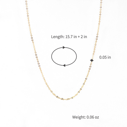 Dainty Minimalist Link Chain Necklace for Women Teen Girls Ultra Thin Gold Tone Copper Cable Chain Choker Delicate Layering Clavicle Collarbone Necklace Everyday Fashion Tiny Plain Base Chain Jewelry Gift