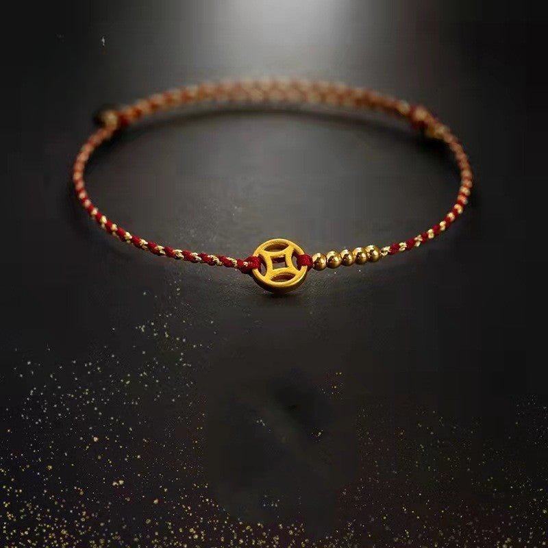 Adjustable Handmade Red String Bracelet with Five Road Fortune Gods | Perfect Gift for Women - STAR8S