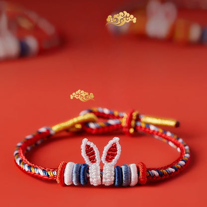 Adorable Rabbit Red String Bracelet: Rabbit - Ear Zodiac Year | STAR8S