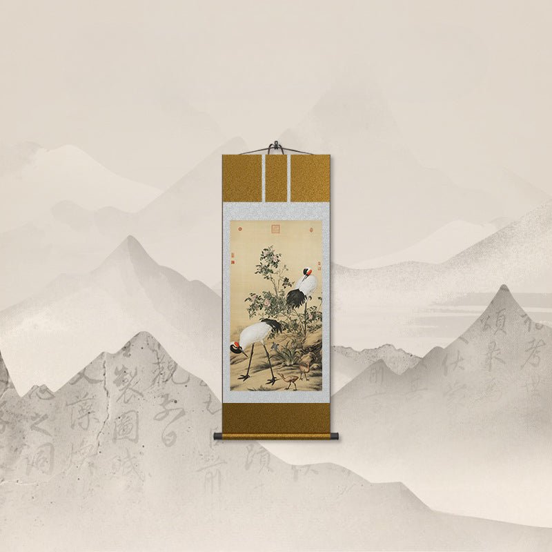 Ancient Chinese Painting: Castiglione’s Cranes Scroll (HD Print) | STAR8S