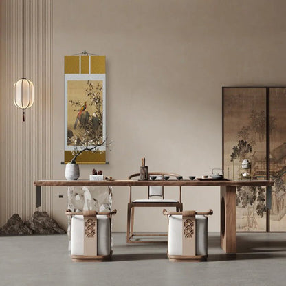 Ancient Chinese Painting: Castiglione’s Golden Pheasant Scroll HD print | STAR8S - STAR8S