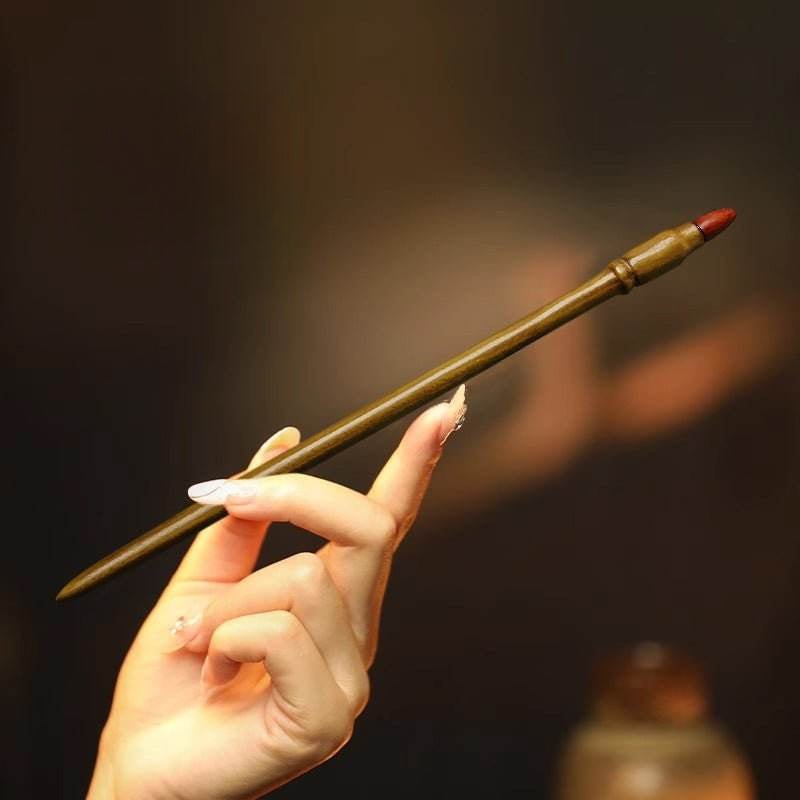 Ancient - Style Wooden Hairpin for Stylish Bun & Chinese - Style Look - STAR8S
