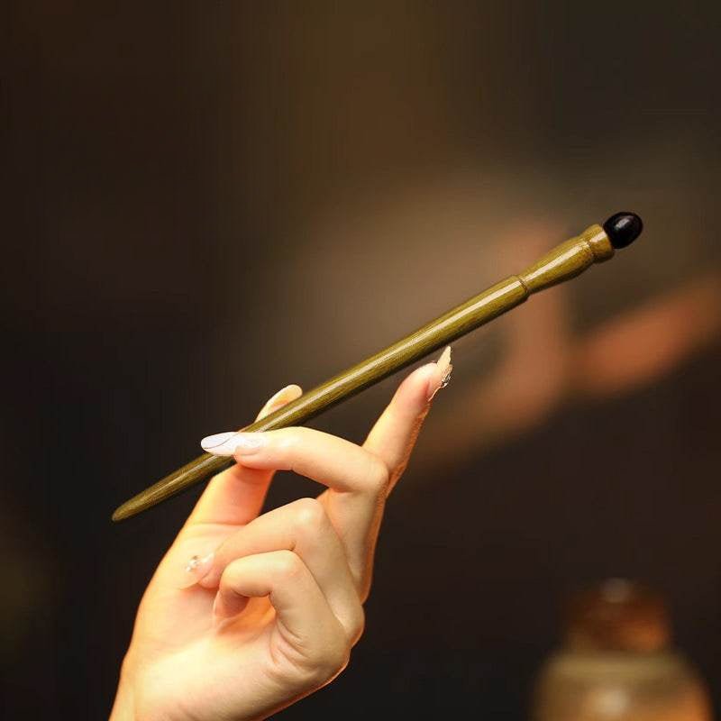 ancient - style wooden hairpin for stylish bun & chinese - style look - star8s