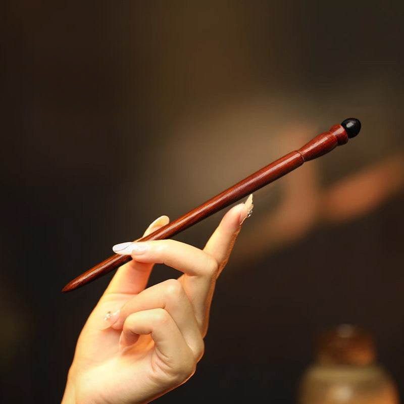 ancient - style wooden hairpin for stylish bun & chinese - style look - star8s
