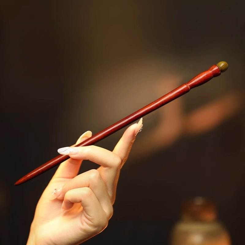 ancient - style wooden hairpin for stylish bun & chinese - style look - star8s