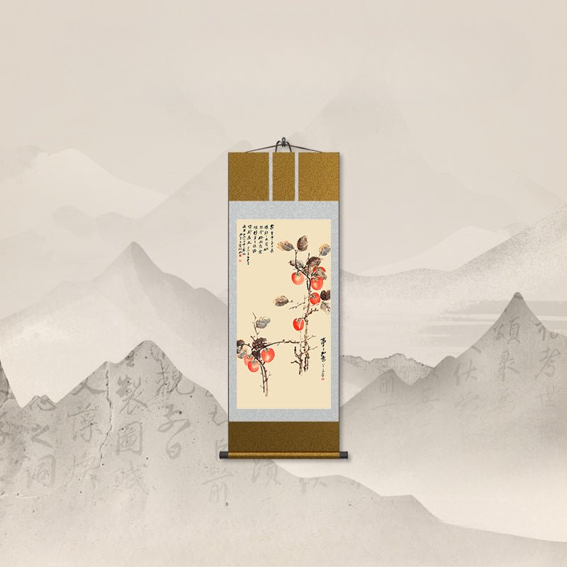 Art Painting Chinese: Zhang Daqian’s Persimmon Scroll HD print | STAR8S