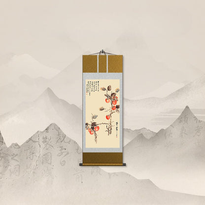 Art Painting Chinese: Zhang Daqian’s Persimmon Scroll HD print | STAR8S